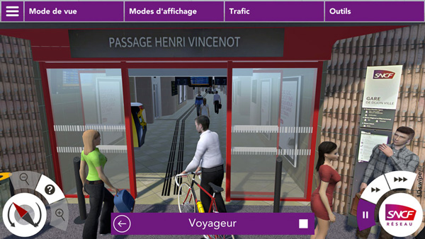 Simulateur 3DSwipe Gare SNCF de Dijon