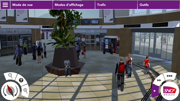 Simulateur 3DSwipe Gare SNCF de Dijon