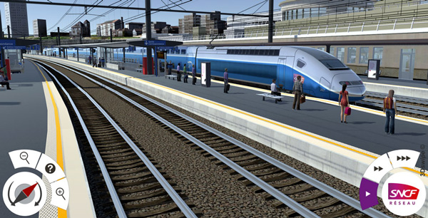 Simulateur 3D parvis SNCF 3DSwipe