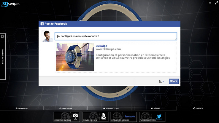 Image démo web 3Dswipe post facebook