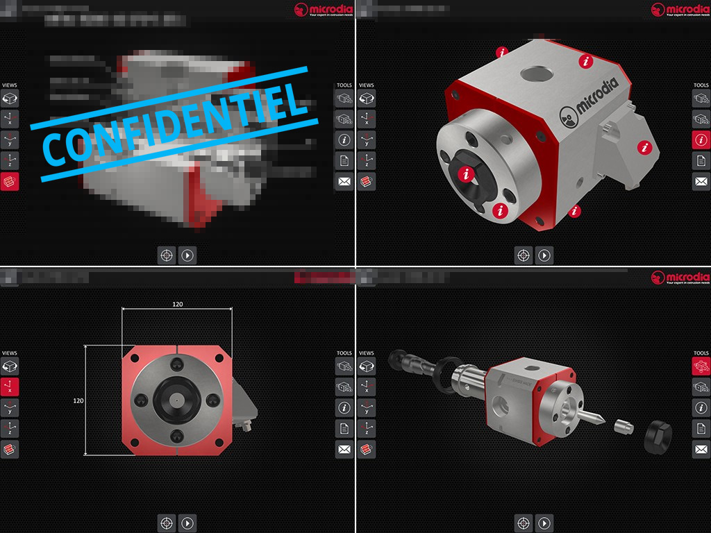 Rendu 3D 3Dswipe pour Microdia